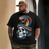 Skull Skeleton T0 5DLS 010 Men T Shirts Big and Tall Men Shirts Plus Size Short Sleeve Fashion Casual T Shirt Graphic Tee Shirts Tshirts - BigTallGuys