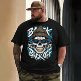 Skull Skeleton T0 5DLS 009 Men T Shirts Big and Tall Men Shirts Plus Size Short Sleeve Fashion Casual T Shirt Graphic Tee Shirts Tshirts - BigTallGuys