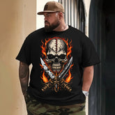 Skull Skeleton T0 5DLS 007 Men T Shirts Big and Tall Men Shirts Plus Size Short Sleeve Fashion Casual T Shirt Graphic Tee Shirts Tshirts - BigTallGuys