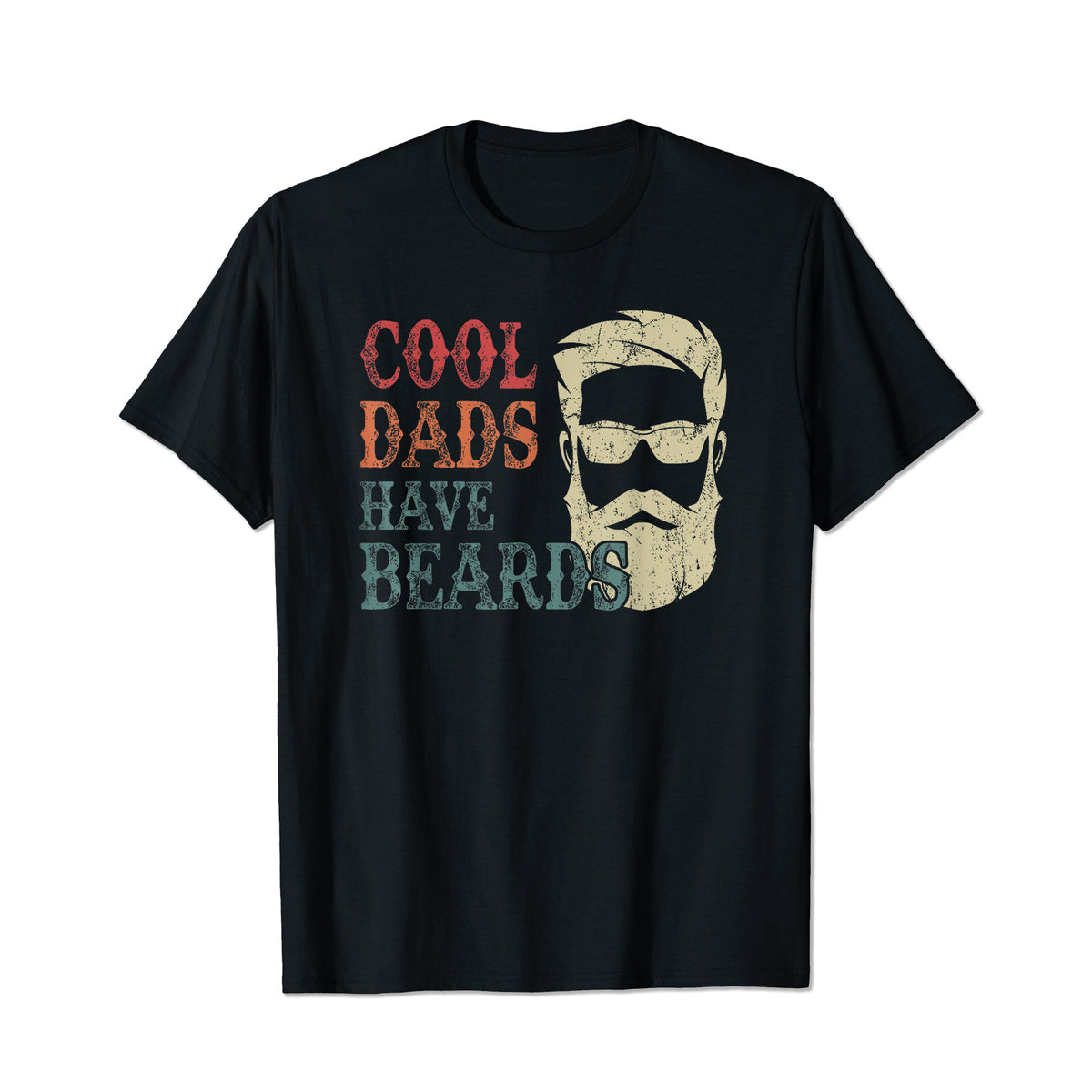 Cool Dads Have Beards 2 Men T Shirts Big and Tall Men Shirts Plus Size Short Sleeve Fashion Casual T Shirt Graphic Tee Shirts Tshirts