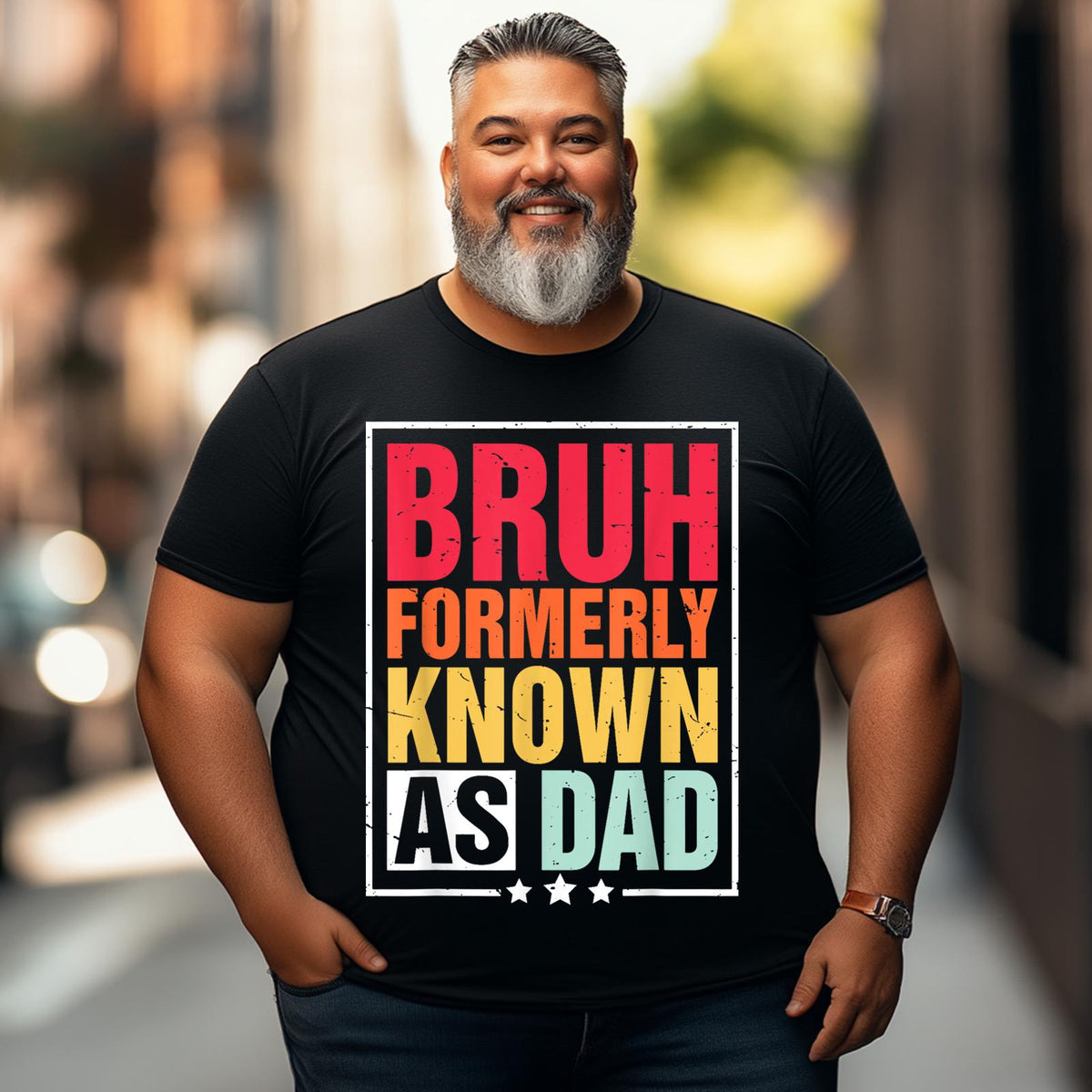 Funny Bruh Formerly Known As Dad Papa Fathers Day 2 Men T Shirts Big and Tall Men Shirts Plus Size Short Sleeve Fashion Casual T Shirt Graphic Tee Shirts Tshirts