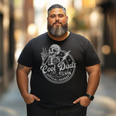 Funny Dad Fathers Day Cool Dads Club Skeleton Men T Shirts Big and Tall Men Shirts Plus Size Short Sleeve Fashion Casual T Shirt Graphic Tee Shirts Tshirts - BigTallGuys