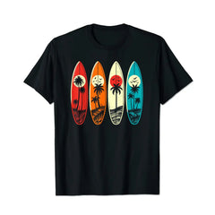 Hawaii Palm Surfing Beach Surfboard Men T Shirts Big and Tall Men Shirts Plus Size Short Sleeve Fashion Casual T Shirt Graphic Tee Shirts Tshirts - BigTallGuys