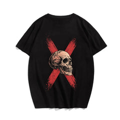 Skull Skeleton T0 5DLS 019 Men T Shirts Big and Tall Men Shirts Plus Size Short Sleeve Fashion Casual T Shirt Graphic Tee Shirts Tshirts - BigTallGuys