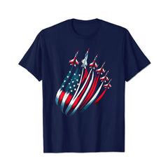 4th of July Jet American Flag Patriotic USA 4 Men T Shirts Big and Tall Men Shirts Plus Size Short Sleeve Fashion Casual T Shirt Graphic Tee Shirts Tshirts - BigTallGuys