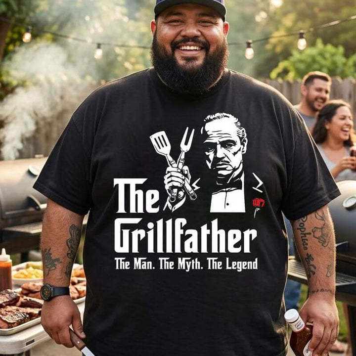 The Grillfather Men Cotton T Shirts
