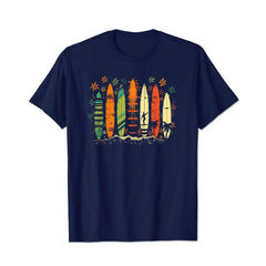 Surfboarder Hawaii Wave Surfing Beach Surfer 2 Men T Shirts Big and Tall Men Shirts Plus Size Short Sleeve Fashion Casual T Shirt Graphic Tee Shirts Tshirts - BigTallGuys