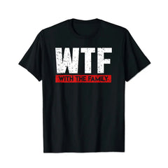 WTF With The Family On Vacation Men T Shirts Big and Tall Men Shirts Plus Size Short Sleeve Fashion Casual T Shirt Graphic Tee Shirts Tshirts - BigTallGuys