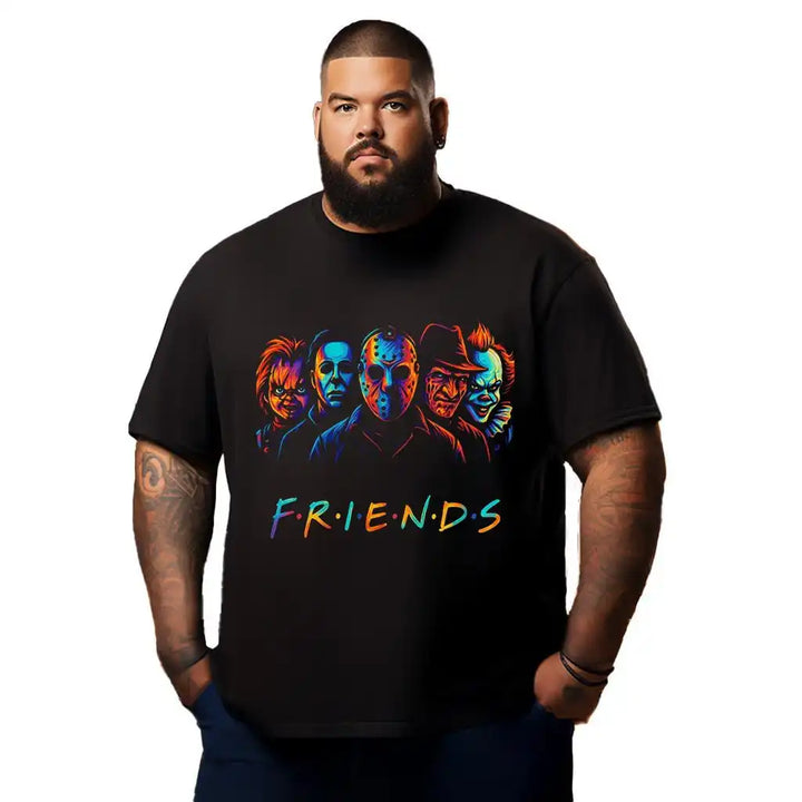 Halloween Horror Movie Night Shirt Halloween Horror T Shirt T0 5DM1 014 Men T Shirts Big and Tall Men Shirts Plus Size Short Sleeve Fashion Casual T Shirt Graphic Tee Shirts Tshirts