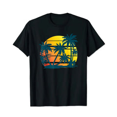 Coconut Palm Trees Men T Shirts Big and Tall Men Shirts Plus Size Short Sleeve Fashion Casual T Shirt Graphic Tee Shirts Tshirts - BigTallGuys