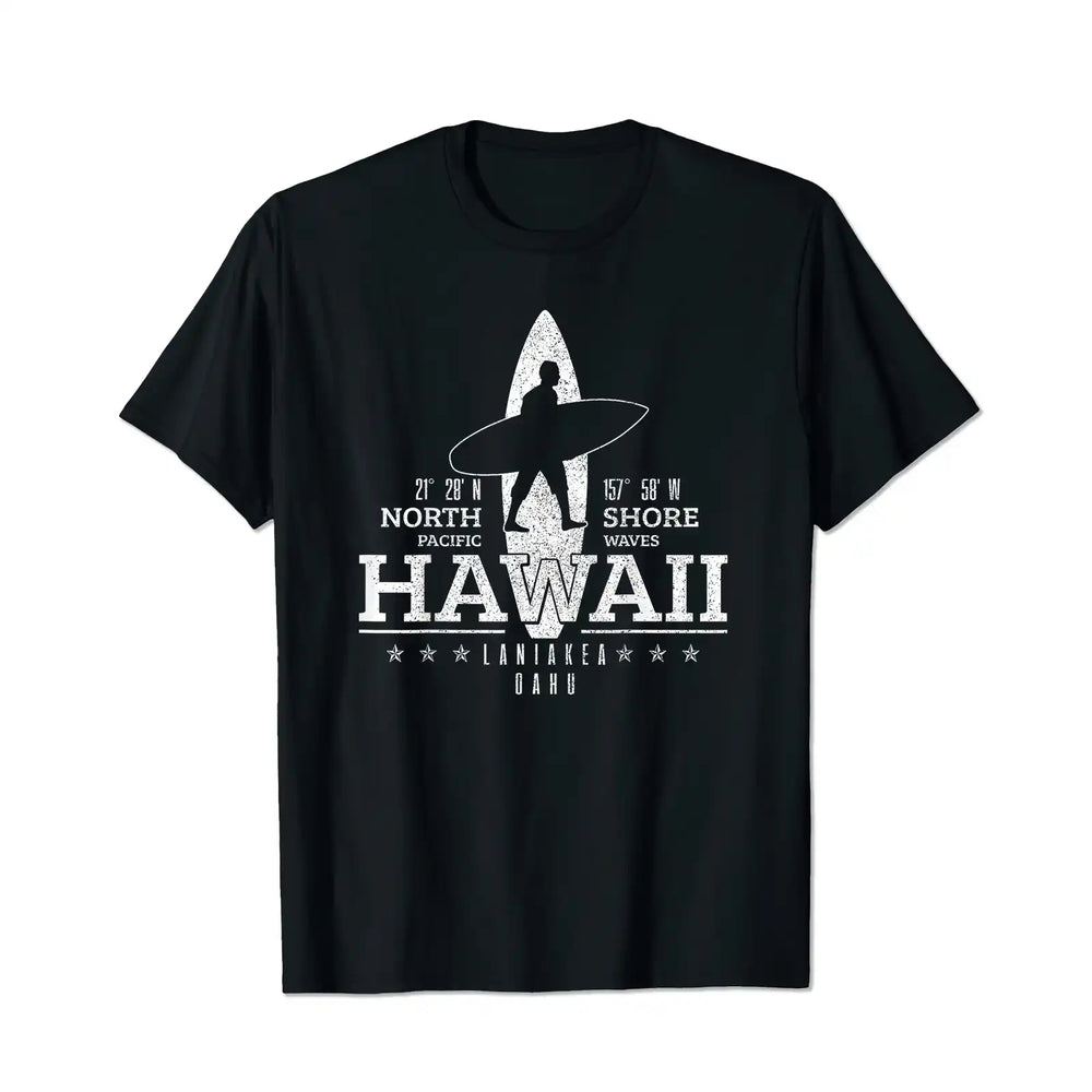 Hawaii Surfing Men T Shirts Big and Tall Men Shirts Plus Size Short Sleeve Fashion Casual T Shirt Graphic Tee Shirts Tshirts - BigTallGuys