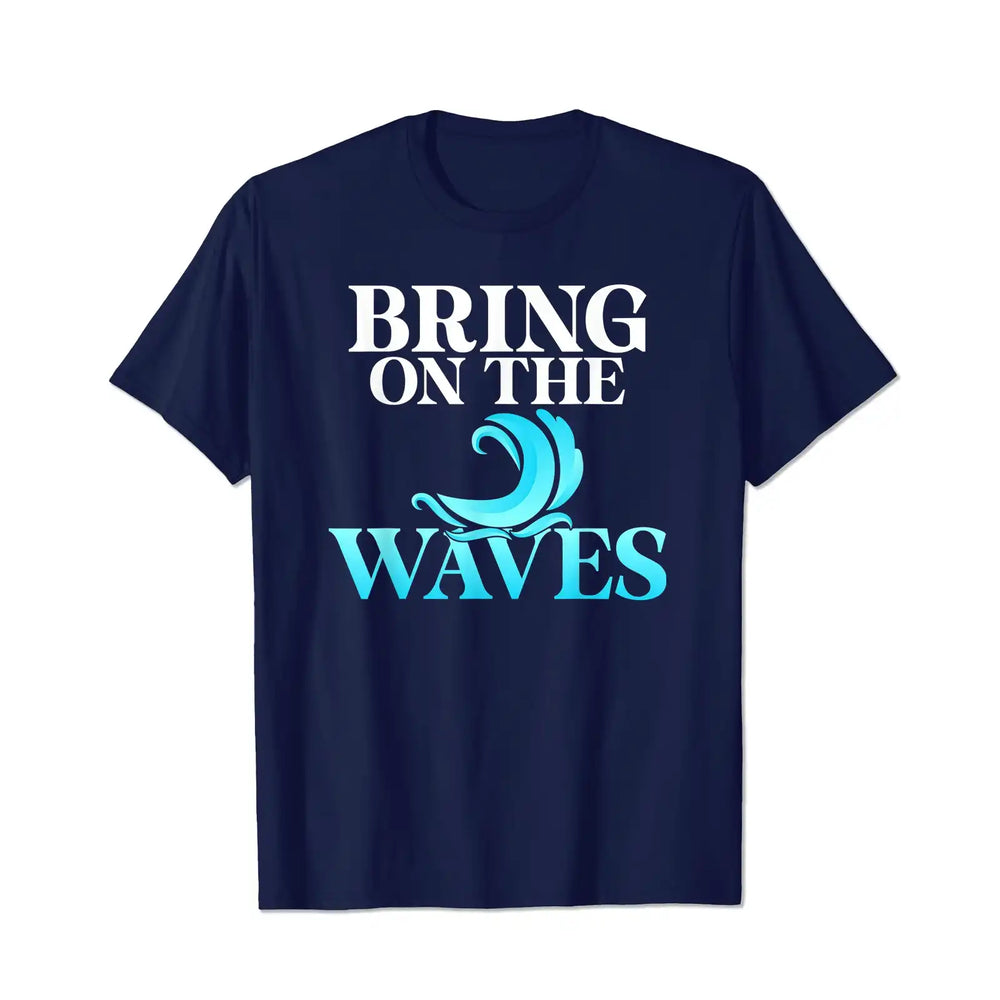 Bring on the Waves Men T Shirts Big and Tall Men Shirts Plus Size Short Sleeve Fashion Casual T Shirt Graphic Tee Shirts Tshirts - BigTallGuys
