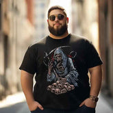 Skull Skeleton T0 5D2C 031 Men T Shirts Big and Tall Men Shirts Plus Size Short Sleeve Fashion Casual T Shirt Graphic Tee Shirts Tshirts