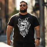 Skull Skeleton T0 5D2C 045 Men T Shirts Big and Tall Men Shirts Plus Size Short Sleeve Fashion Casual T Shirt Graphic Tee Shirts Tshirts