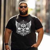 Skull Skeleton T0 5D2C 096 Men T Shirts Big and Tall Men Shirts Plus Size Short Sleeve Fashion Casual T Shirt Graphic Tee Shirts Tshirts