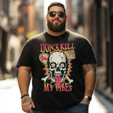Skull Skeleton T0 5D2C 154 Men T Shirts Big and Tall Men Shirts Plus Size Short Sleeve Fashion Casual T Shirt Graphic Tee Shirts Tshirts