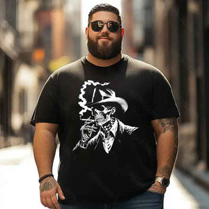 Skull Skeleton T0 5D2E 009 Men T Shirts Big and Tall Men Shirts Plus Size Short Sleeve Fashion Casual T Shirt Graphic Tee Shirts Tshirts