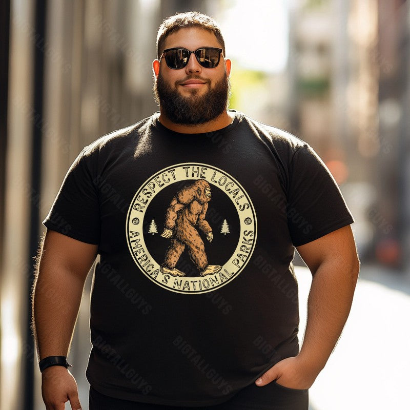 Bigfoot Sasquatch Yeti T0 5D2F 001 Men T Shirts Big and Tall Men Shirts Plus Size Short Sleeve Fashion Casual T Shirt Graphic Tee Shirts Tshirts
