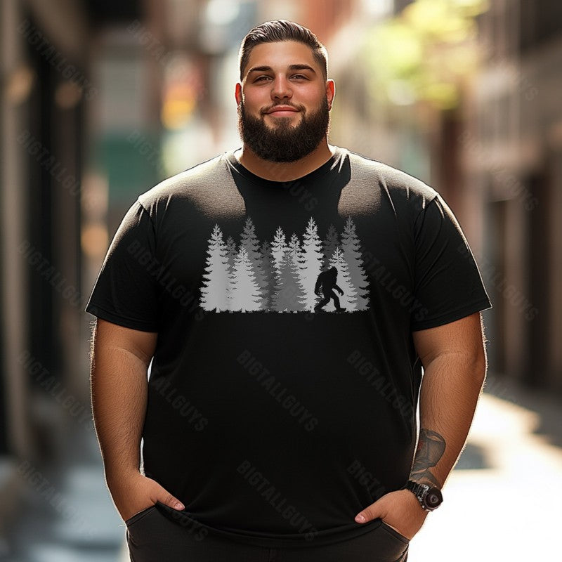 Bigfoot Sasquatch Yeti T0 5D2F 004 Men T Shirts Big and Tall Men Shirts Plus Size Short Sleeve Fashion Casual T Shirt Graphic Tee Shirts Tshirts
