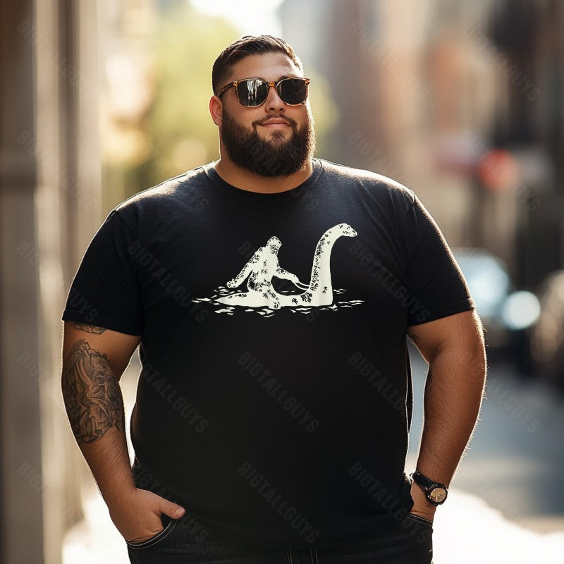 Bigfoot Sasquatch Yeti T0 5D2F 006 Men T Shirts Big and Tall Men Shirts Plus Size Short Sleeve Fashion Casual T Shirt Graphic Tee Shirts Tshirts