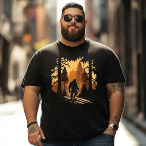 Bigfoot Sasquatch Yeti T0 5D2F 011 Men T Shirts Big and Tall Men Shirts Plus Size Short Sleeve Fashion Casual T Shirt Graphic Tee Shirts Tshirts