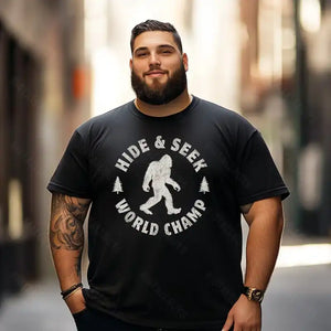 Bigfoot Sasquatch Yeti T0 5D2F 014 Men T Shirts Big and Tall Men Shirts Plus Size Short Sleeve Fashion Casual T Shirt Graphic Tee Shirts Tshirts