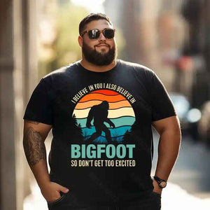 Bigfoot Sasquatch Yeti T0 5D2F 018 Men T Shirts Big and Tall Men Shirts Plus Size Short Sleeve Fashion Casual T Shirt Graphic Tee Shirts Tshirts