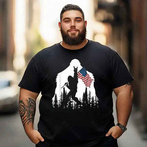 Bigfoot Sasquatch Yeti T0 5D2F 024 Men T Shirts Big and Tall Men Shirts Plus Size Short Sleeve Fashion Casual T Shirt Graphic Tee Shirts Tshirts