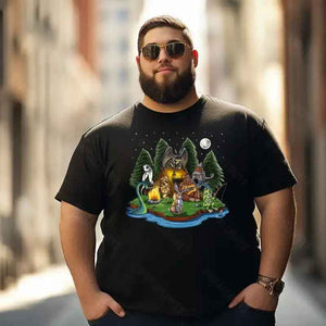Bigfoot Sasquatch Yeti T0 5D2F 032 Men T Shirts Big and Tall Men Shirts Plus Size Short Sleeve Fashion Casual T Shirt Graphic Tee Shirts Tshirts