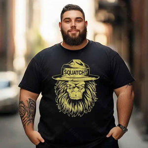 Bigfoot Sasquatch Yeti T0 5D2F 036 Men T Shirts Big and Tall Men Shirts Plus Size Short Sleeve Fashion Casual T Shirt Graphic Tee Shirts Tshirts
