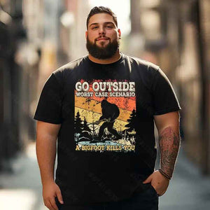 Bigfoot Sasquatch Yeti T0 5D2F 039 Men T Shirts Big and Tall Men Shirts Plus Size Short Sleeve Fashion Casual T Shirt Graphic Tee Shirts Tshirts