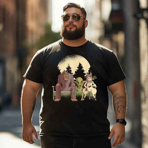 Bigfoot Sasquatch Yeti T0 5D2F 046 Men T Shirts Big and Tall Men Shirts Plus Size Short Sleeve Fashion Casual T Shirt Graphic Tee Shirts Tshirts