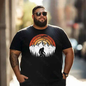 Bigfoot Sasquatch Yeti T0 5D2F 054 Men T Shirts Big and Tall Men Shirts Plus Size Short Sleeve Fashion Casual T Shirt Graphic Tee Shirts Tshirts