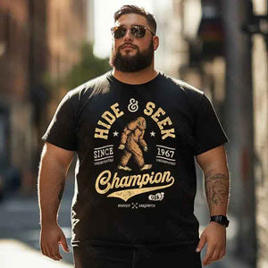 Bigfoot Sasquatch Yeti T0 5D2F 058 Men T Shirts Big and Tall Men Shirts Plus Size Short Sleeve Fashion Casual T Shirt Graphic Tee Shirts Tshirts
