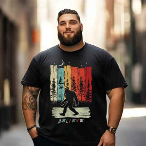 Bigfoot Sasquatch Yeti T0 5D2F 062 Men T Shirts Big and Tall Men Shirts Plus Size Short Sleeve Fashion Casual T Shirt Graphic Tee Shirts Tshirts