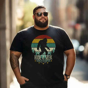 Bigfoot Sasquatch Yeti T0 5D2F 066 Men T Shirts Big and Tall Men Shirts Plus Size Short Sleeve Fashion Casual T Shirt Graphic Tee Shirts Tshirts