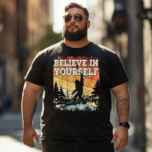 Bigfoot Sasquatch Yeti T0 5D2F 082 Men T Shirts Big and Tall Men Shirts Plus Size Short Sleeve Fashion Casual T Shirt Graphic Tee Shirts Tshirts