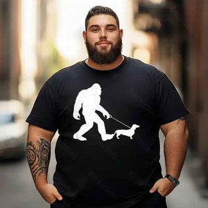 Bigfoot Sasquatch Yeti T0 5D2F 084 Men T Shirts Big and Tall Men Shirts Plus Size Short Sleeve Fashion Casual T Shirt Graphic Tee Shirts Tshirts