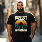 Bigfoot Sasquatch Yeti T0 5D2F 087 Men T Shirts Big and Tall Men Shirts Plus Size Short Sleeve Fashion Casual T Shirt Graphic Tee Shirts Tshirts
