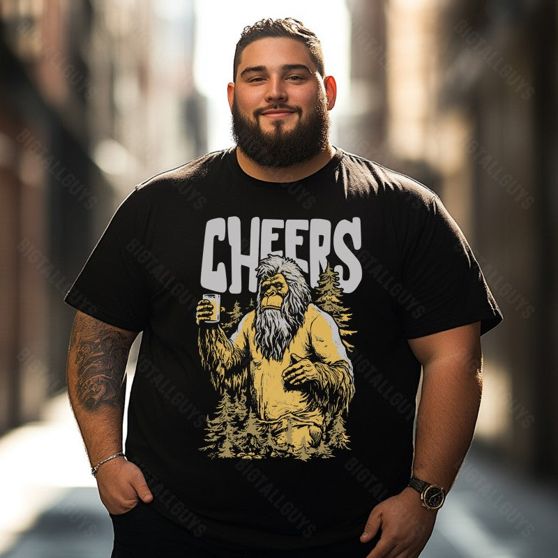 Bigfoot Sasquatch Yeti T0 5D2F 112 Men T Shirts Big and Tall Men Shirts Plus Size Short Sleeve Fashion Casual T Shirt Graphic Tee Shirts Tshirts