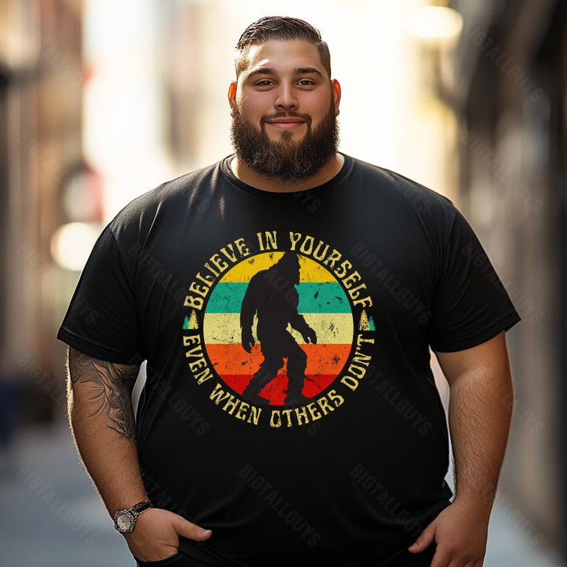 Bigfoot Sasquatch Yeti T0 5D2F 113 Men T Shirts Big and Tall Men Shirts Plus Size Short Sleeve Fashion Casual T Shirt Graphic Tee Shirts Tshirts