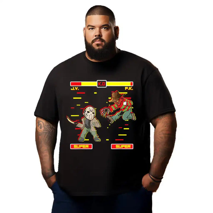 Halloween Horror Movie Night Shirt Halloween Horror T Shirt T0 5DM3 001 Men T Shirts Big and Tall Men Shirts Plus Size Short Sleeve Fashion Casual T Shirt Graphic Tee Shirts Tshirts