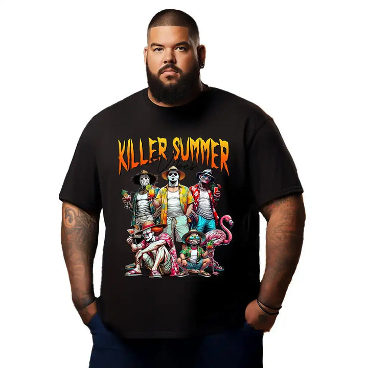 Halloween Horror Movie Night Shirt Halloween Horror T Shirt T0 5DM5 008 Men T Shirts Big and Tall Men Shirts Plus Size Short Sleeve Fashion Casual T Shirt Graphic Tee Shirts Tshirts