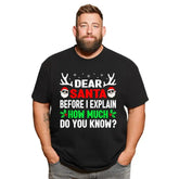 Christmas T Shirt for Men Big & Tall Men Xmas T Shirt T0 5DOH 006 Men T Shirts Big and Tall Men Shirts Plus Size Short Sleeve Fashion Casual T Shirt Graphic Tee Shirts Tshirts - BigTallGuys