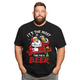 Christmas T Shirt for Men Big & Tall Men Xmas T Shirt T0 5DOH 009 Men T Shirts Big and Tall Men Shirts Plus Size Short Sleeve Fashion Casual T Shirt Graphic Tee Shirts Tshirts - BigTallGuys