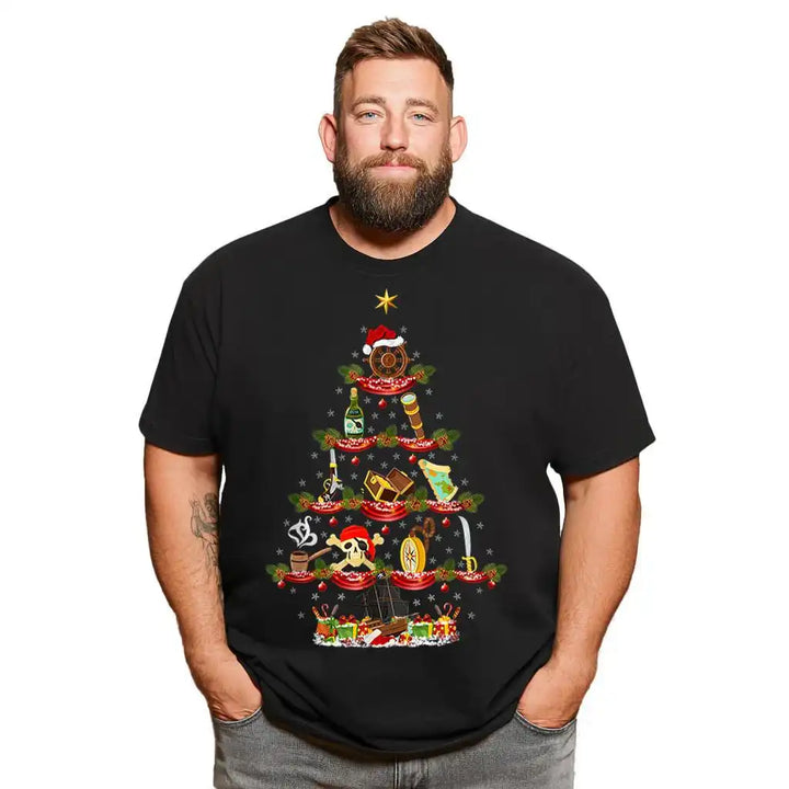 Christmas T Shirt for Men Big & Tall Men Xmas T Shirt T0 5DOH 016 Men T Shirts Big and Tall Men Shirts Plus Size Short Sleeve Fashion Casual T Shirt Graphic Tee Shirts Tshirts