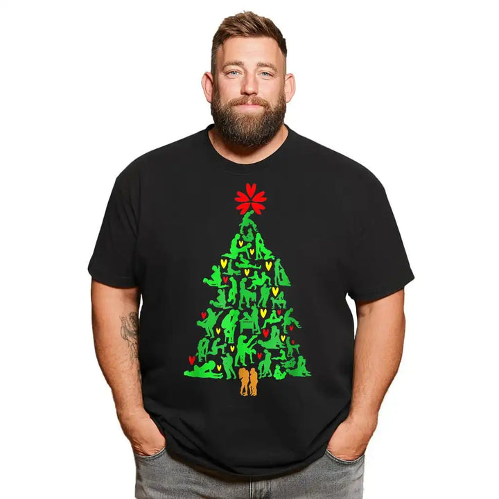 Christmas T Shirt for Men Big & Tall Men Xmas T Shirt T0 5DOI 018 Men T Shirts Big and Tall Men Shirts Plus Size Short Sleeve Fashion Casual T Shirt Graphic Tee Shirts Tshirts