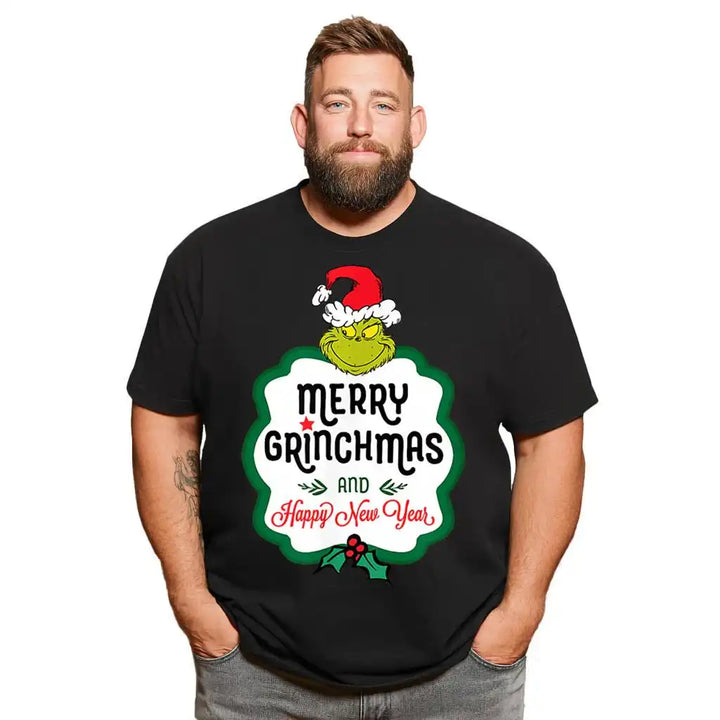 Christmas T Shirt for Men Big & Tall Men Xmas T Shirt T0 5DOJ 014 Men T Shirts Big and Tall Men Shirts Plus Size Short Sleeve Fashion Casual T Shirt Graphic Tee Shirts Tshirts