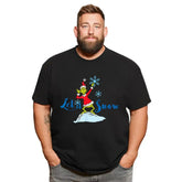Christmas T Shirt for Men Big & Tall Men Xmas T Shirt T0 5DOJ 016 Men T Shirts Big and Tall Men Shirts Plus Size Short Sleeve Fashion Casual T Shirt Graphic Tee Shirts Tshirts - BigTallGuys