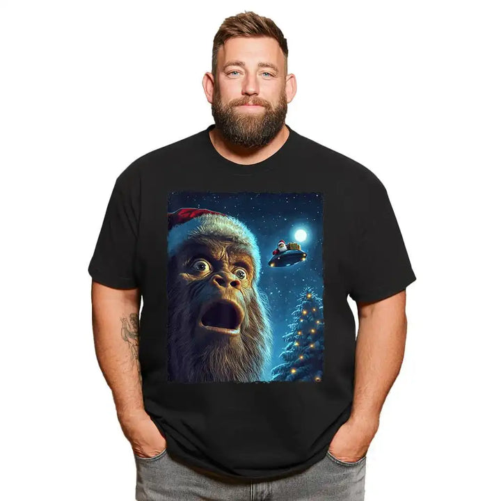 Christmas T Shirt for Men Big & Tall Men Xmas T Shirt T0 5DOM 007 Men T Shirts Big and Tall Men Shirts Plus Size Short Sleeve Fashion Casual T Shirt Graphic Tee Shirts Tshirts